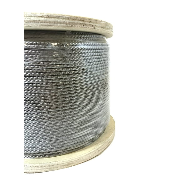 1/8 7x7 Stainless Steel Cable Type 316 Marine Grade 1000ft reel Panorama Cable & Hardware 1/8 7x7 Stainless Steel Cable Type 316 Marine Grade 1000ft reel Panorama Cable & Hardware